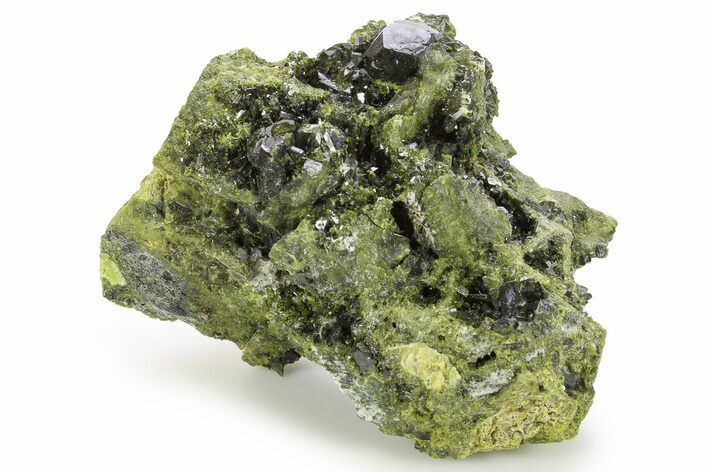 Lustrous Epidote Crystals with Actinolite - Pakistan #290485